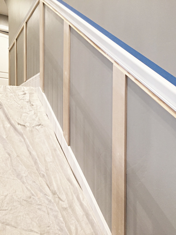 Staircase Makeover: How to Install molding