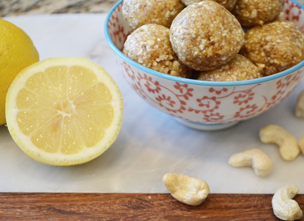 lemon fruit bites - gluten free, sugar free, dairy free