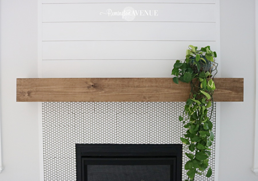 Easy Diy Wood Mantel Remington Avenue, How To Get Mantel Of Fireplace