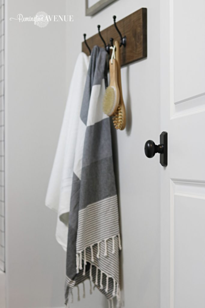 DIY Towel rack - Remington Avenue