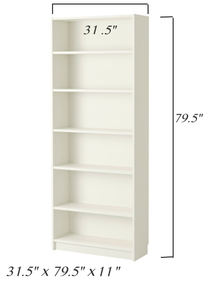 Ikea Billy Bookcase Library, Billy Bookcase Shelf Holders