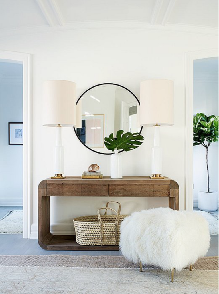 Entryway Design Plans & Console Table Round Up