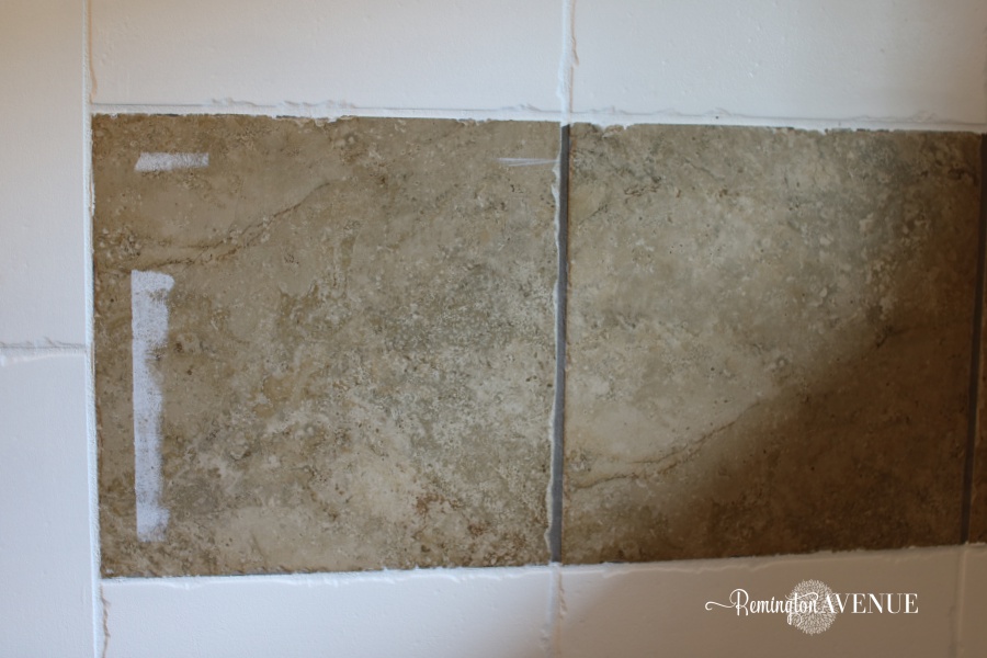 step by step tutorial - How to paint your shower tile