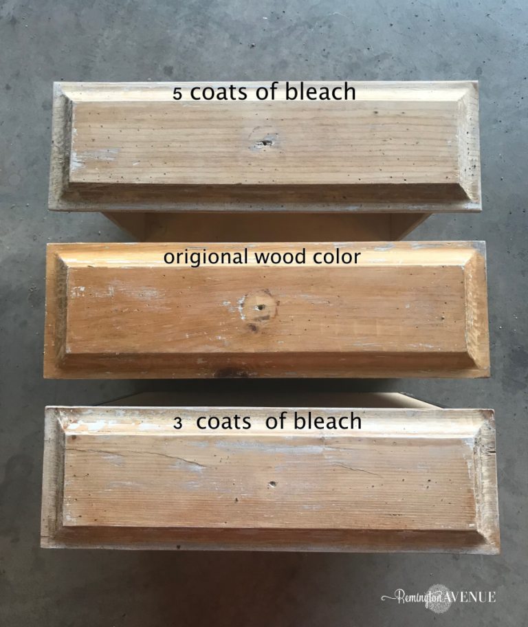 Easy Bleached Wood Furniture
