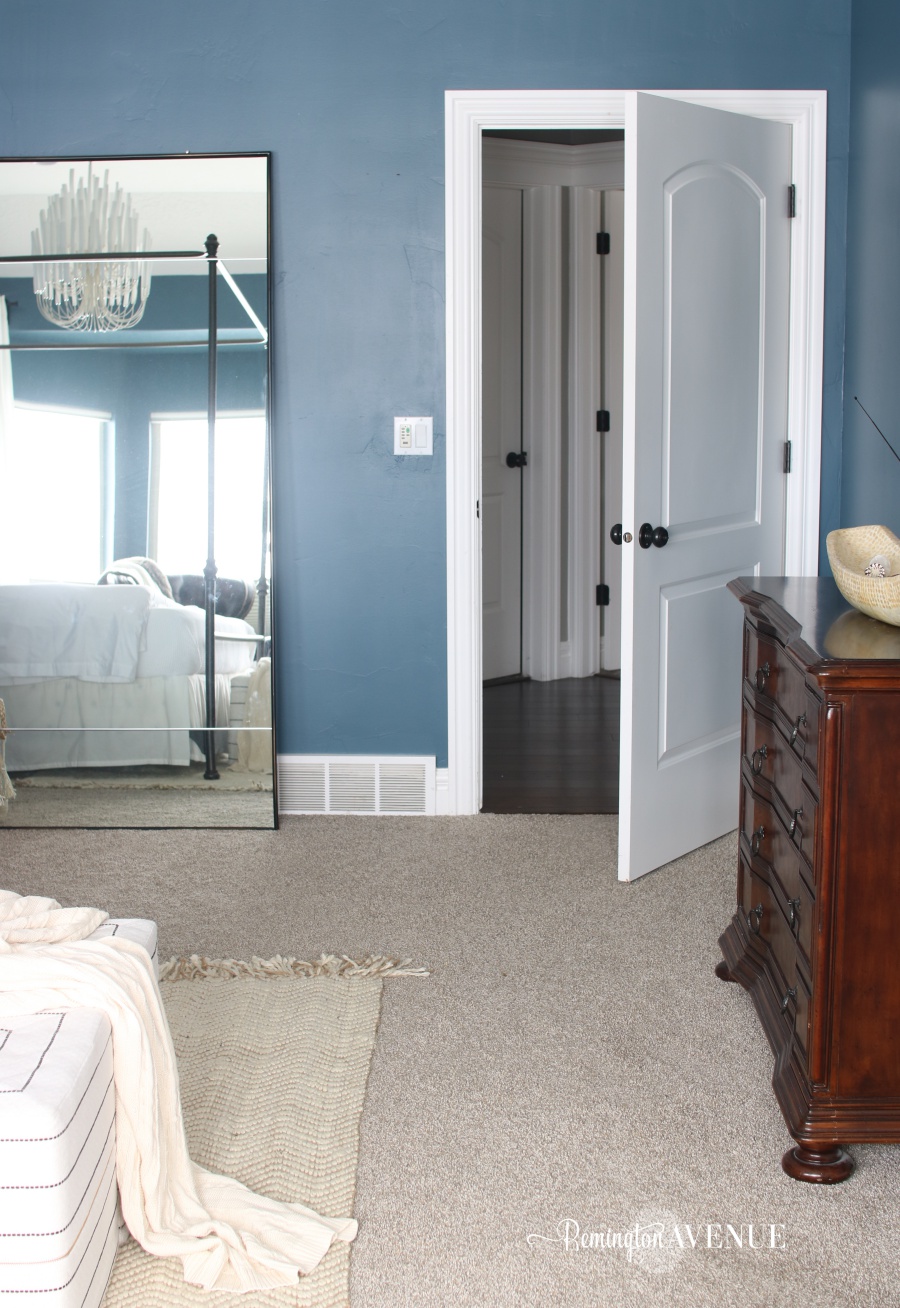 blue oasis master bedroom reveal