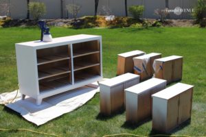 diy boho dresser - midcentury style