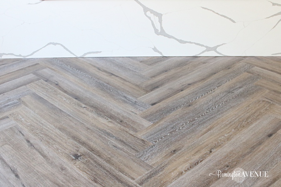 LVP Herringbone Floors & Basement Reveal
