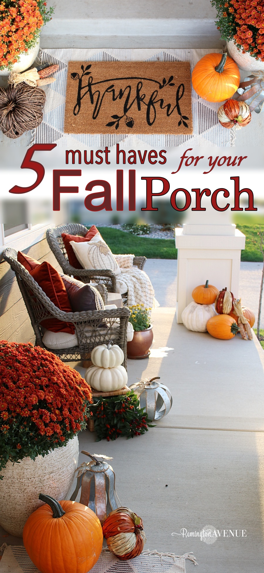 5 must haves for your fall front porch
