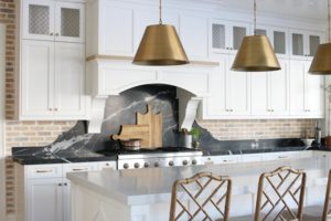 Diy Brick Backsplash with German Schmear 16