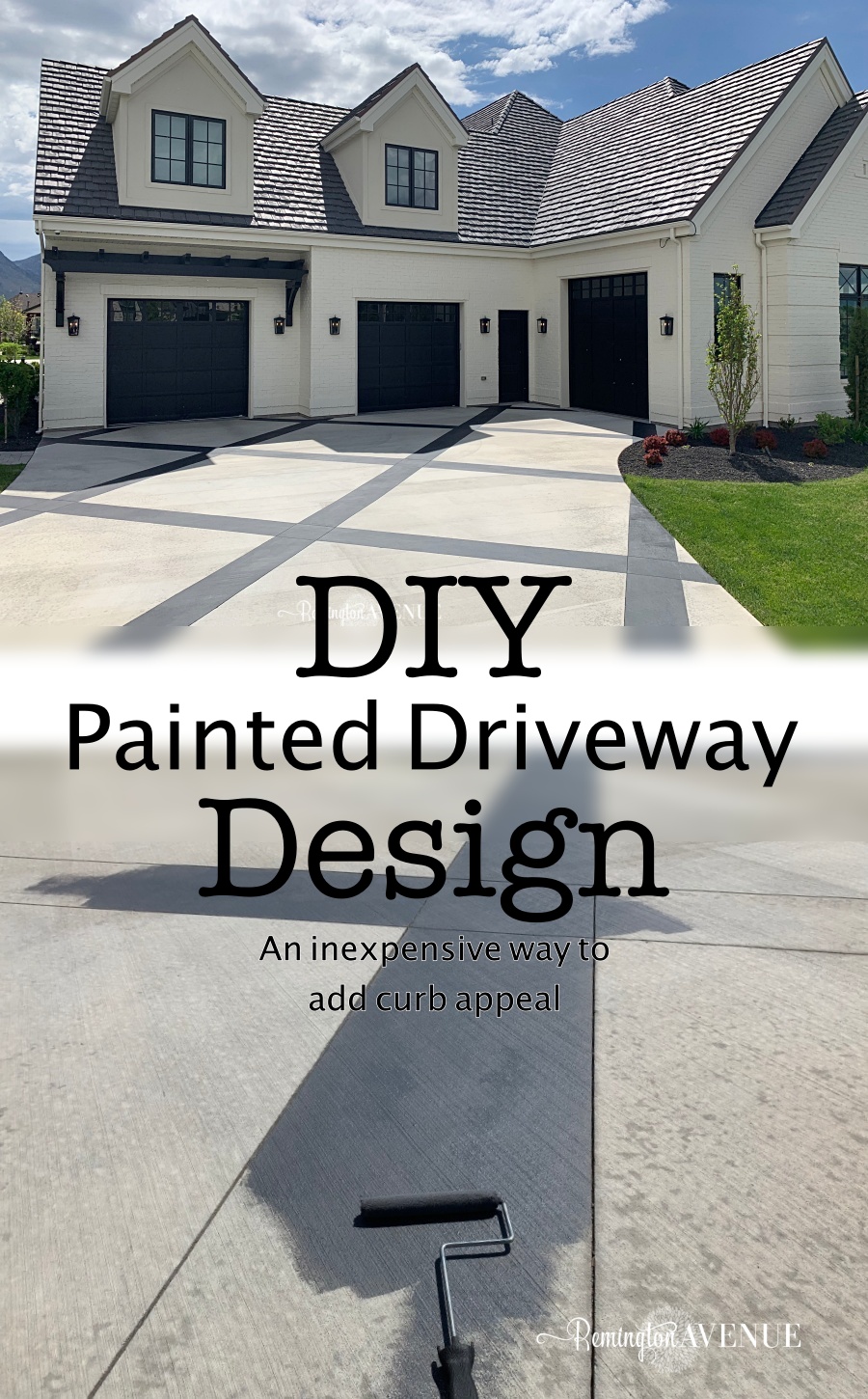 Adding curb appeal with a painted driveway