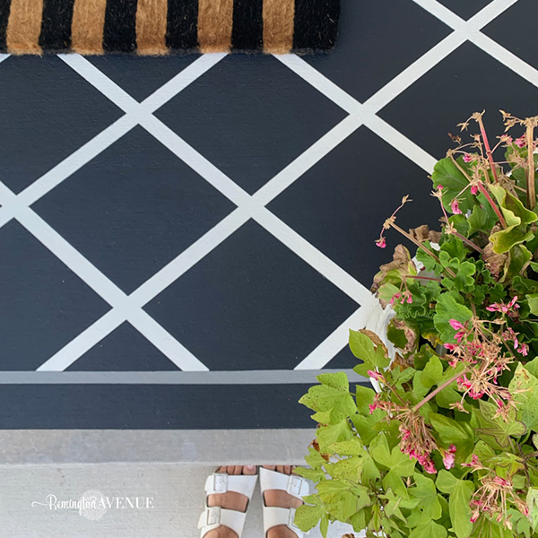 How to paint a porch or patio rug