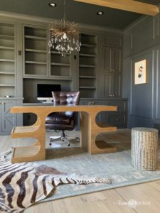 layered zebra hyde over area rug