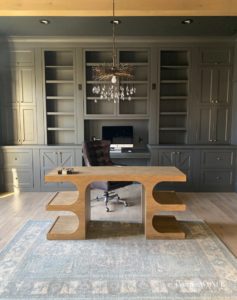masculine and feminine home office