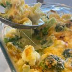 keto broccoli cauliflower cheese bake- low carb casserole