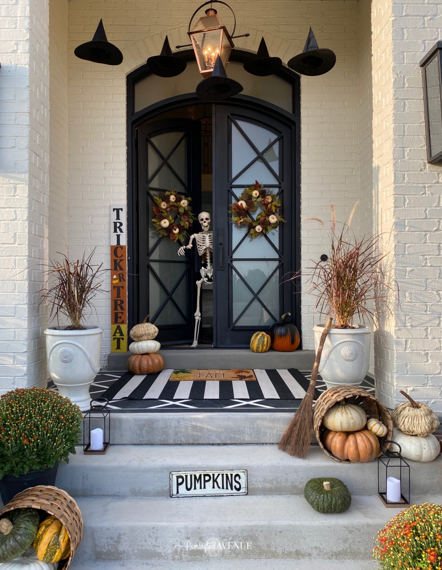 festive affordable fall front porch