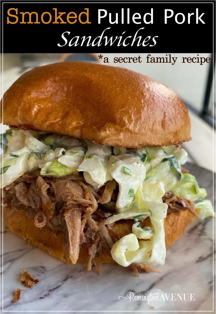 traeger pulled pork sandwiches- secret family recipe