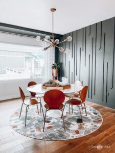 Diy modern midcentury accent wall