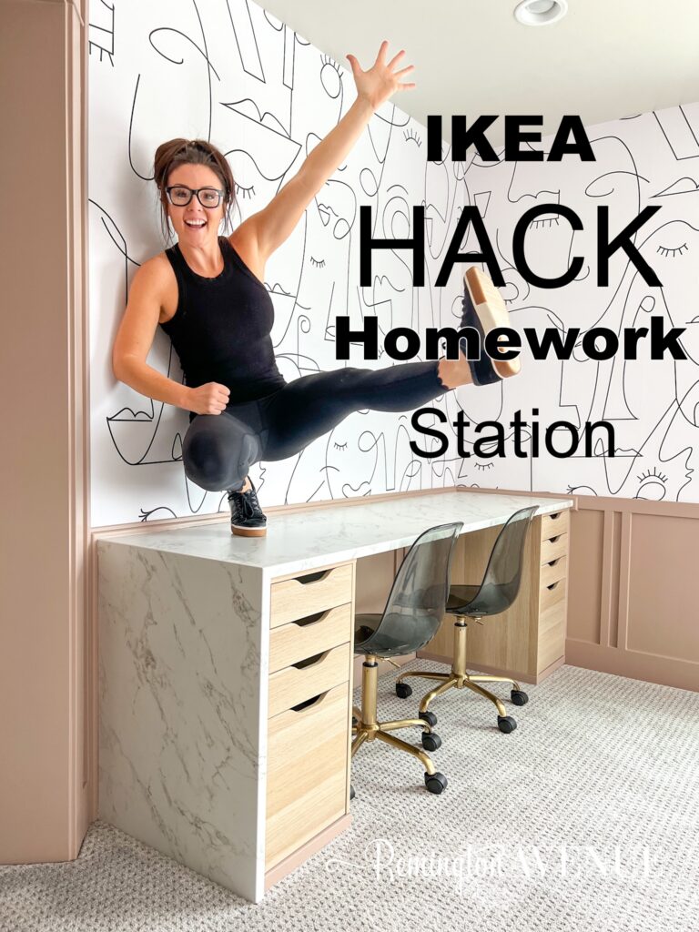 DIY IKEA Hack Homework Station