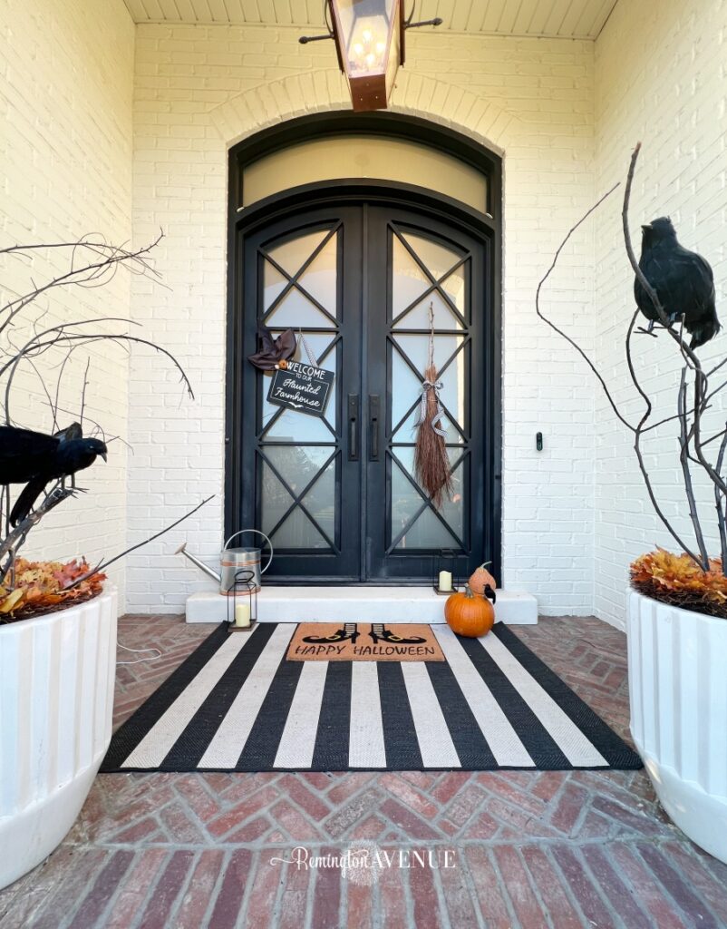cute halloween front porch