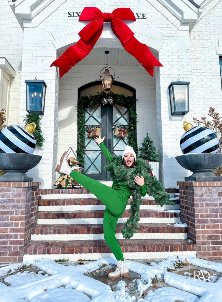 Holiday Front Porch Transformation