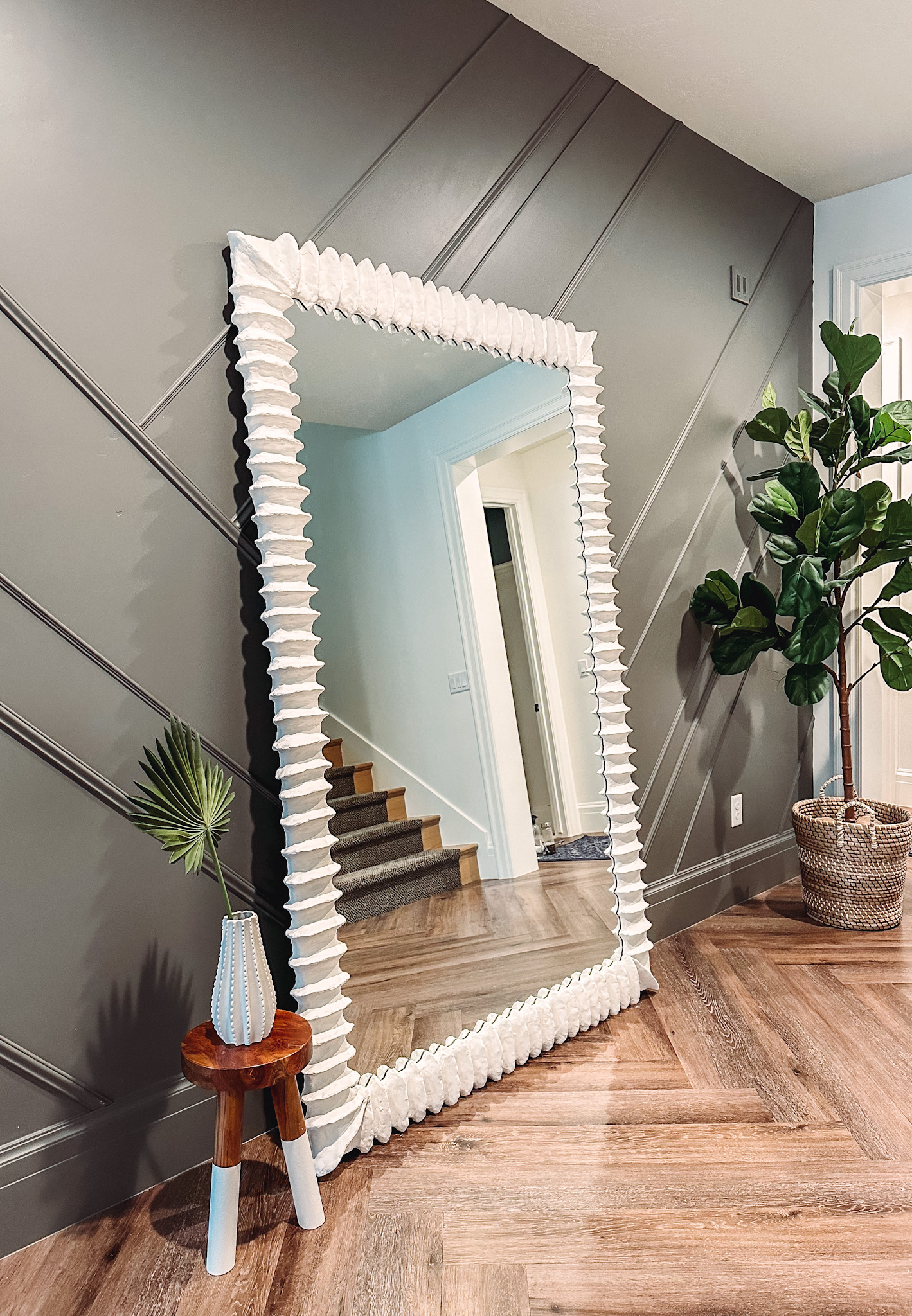 Cheap & Easy DIY Stick Framed Mirror (That looks Expensive!)