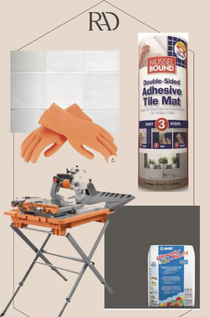 MusselBound Adhesive Tile Mat - double sided adhesive - Easy way