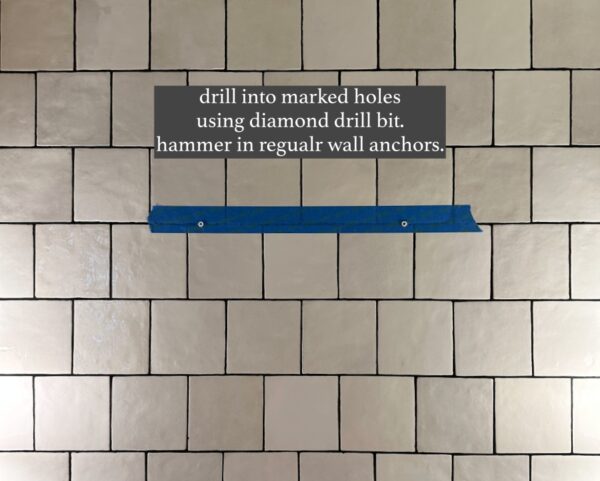 How To Hang A Mirror On A Tile Wall - Remington Avenue