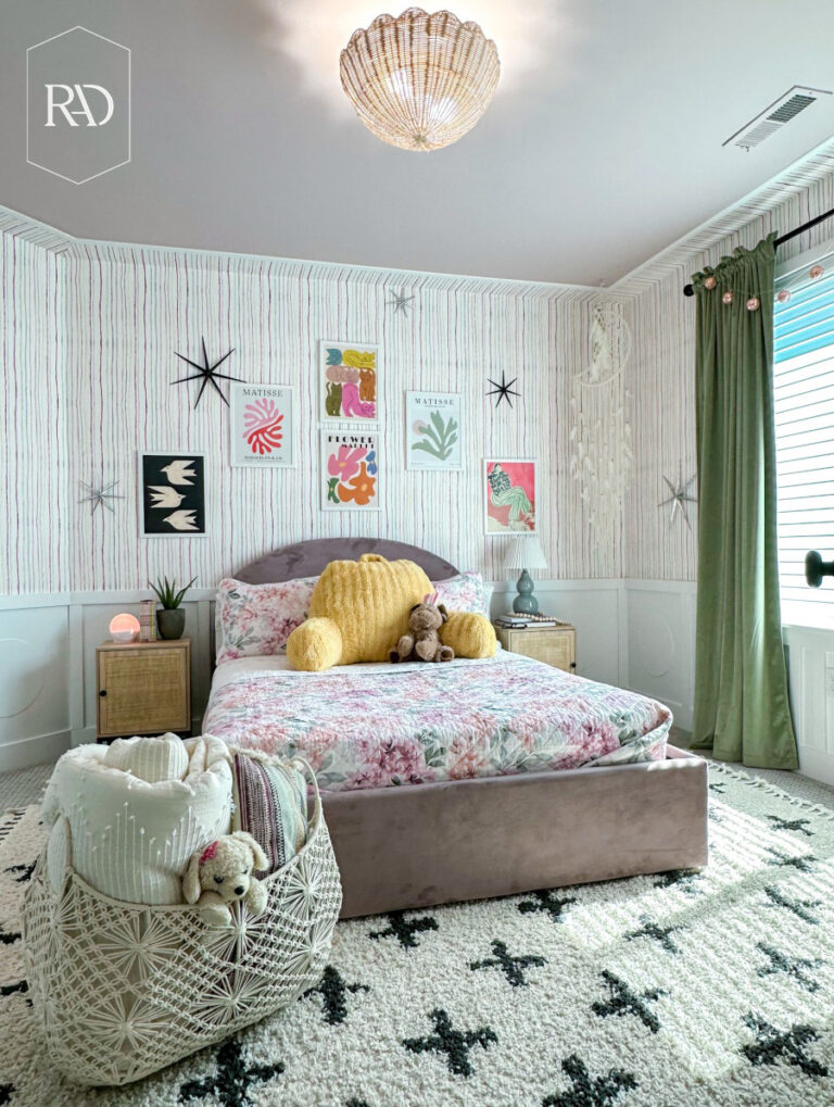 Colorful Mixed Pattern Tween Bedroom - Remington Avenue