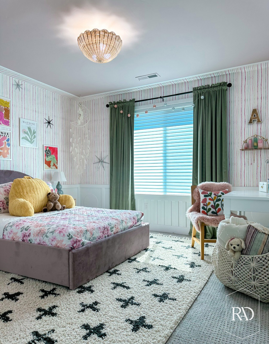 Colorful Mixed Pattern Tween Bedroom