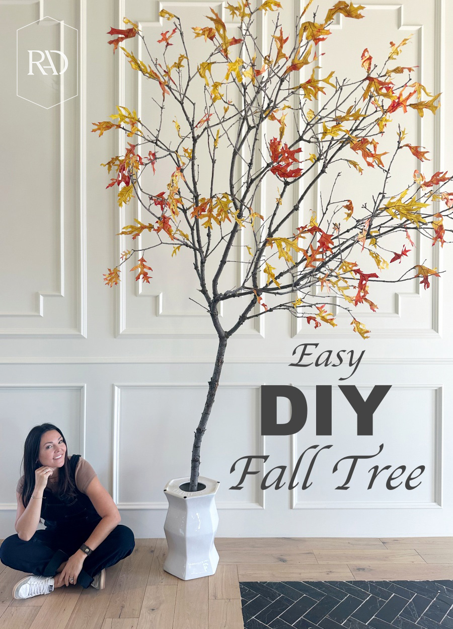easy diy faux fall tree