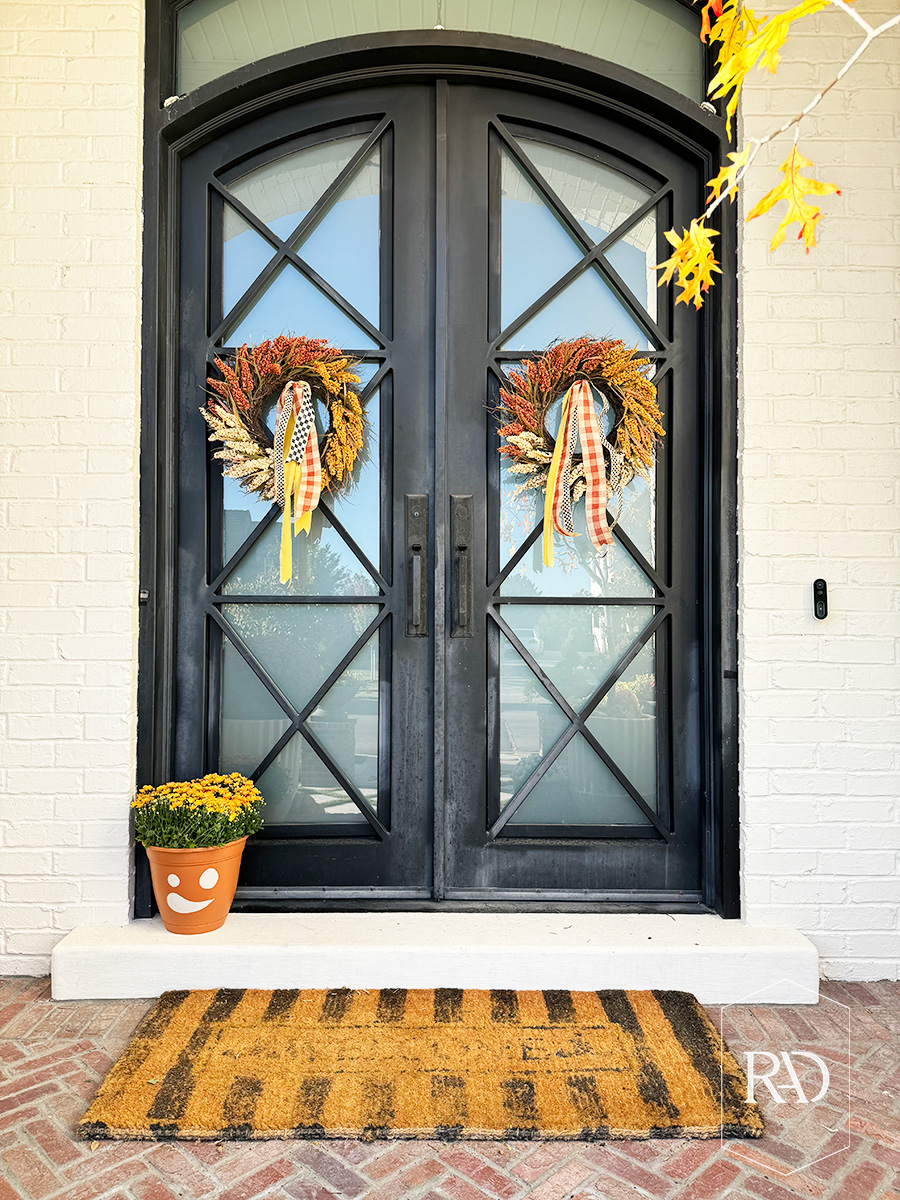 fall door wreath