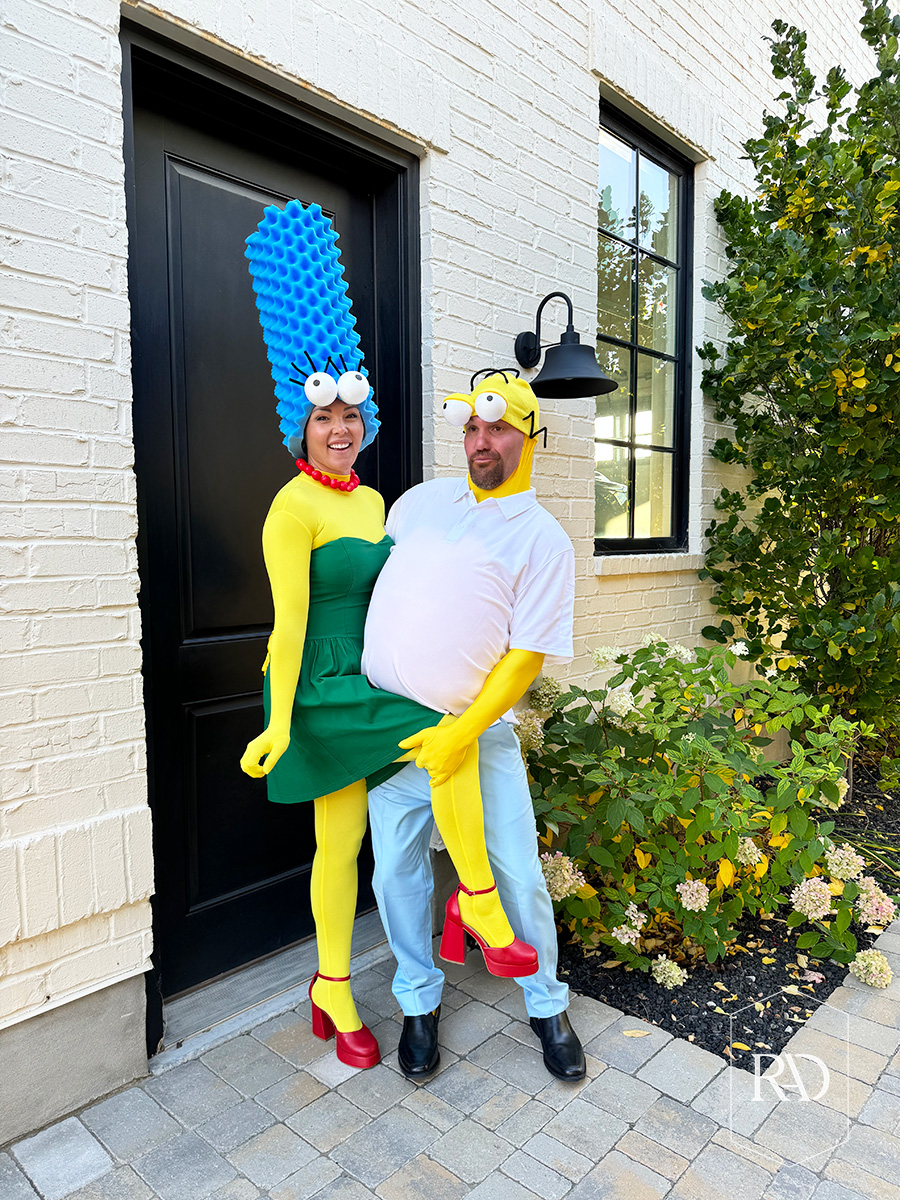 homer and marge simpson costume