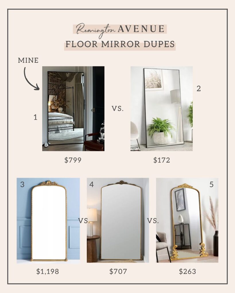 affordable floor length mirror