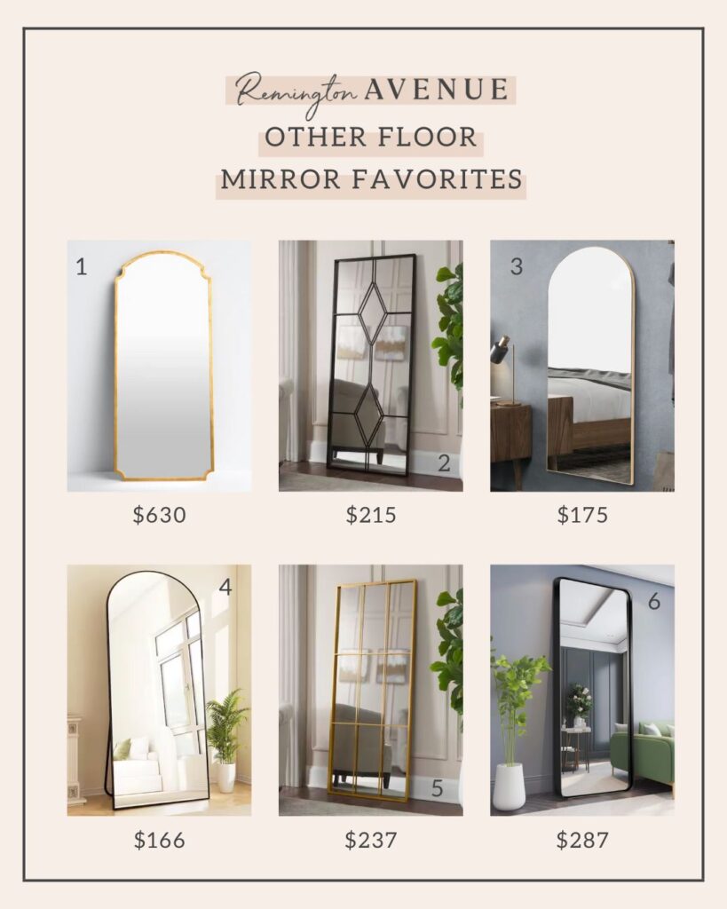 affordable floor length mirror