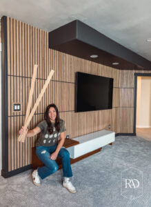 DIY Media Slat Wall