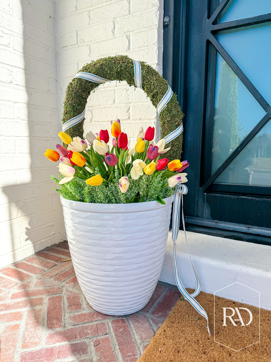 spring front porch refresh