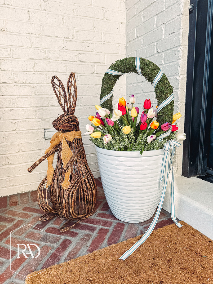 spring front porch refresh