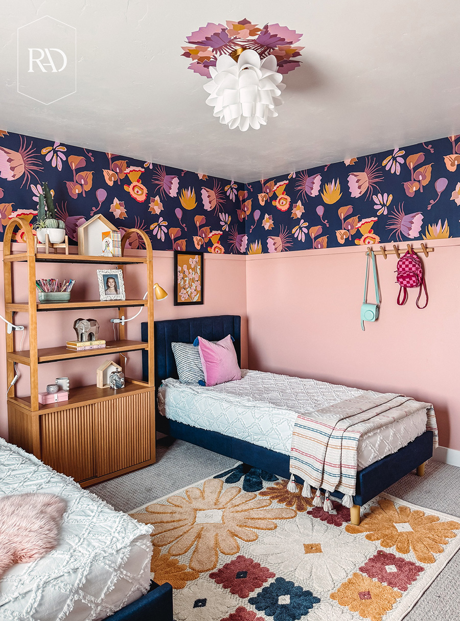 budget friendly shared girls room reveal
