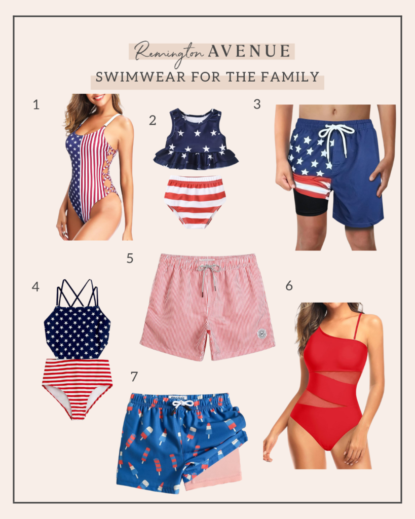 patriotic swimwear